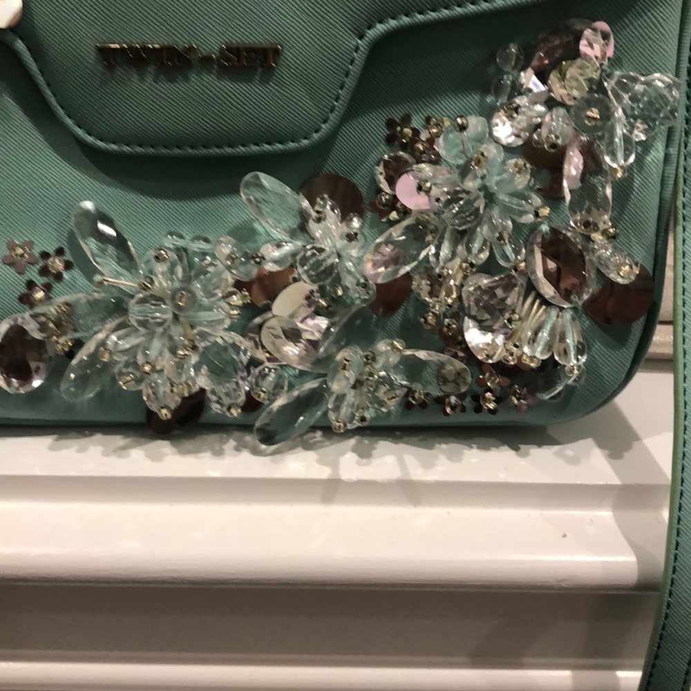 TWIN SET bejewelled messenger bag - Picture 4 of 8